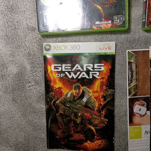 Gears of War 1, 2 & 3 Bundle Of Xbox 360 Video Games Lot Complete W/ Manuals CIB - Picture 9 of 16